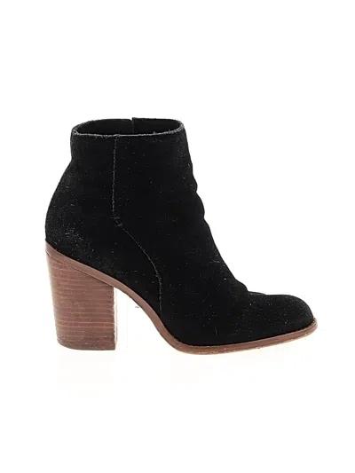 Pre-owned Sole Society Ankle Boots In Black