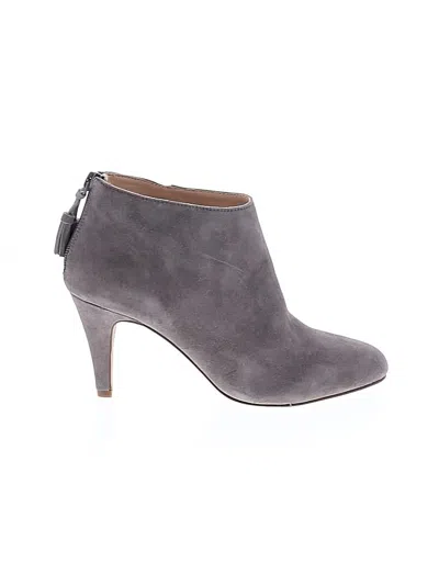 Pre-owned Sole Society Ankle Boots In Gray