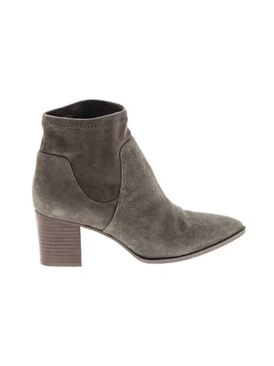 Pre-owned Sole Society Ankle Boots In Gray