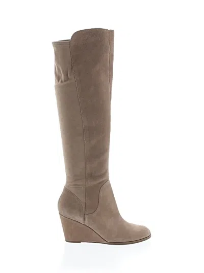 Pre-owned Sole Society Boots In Brown