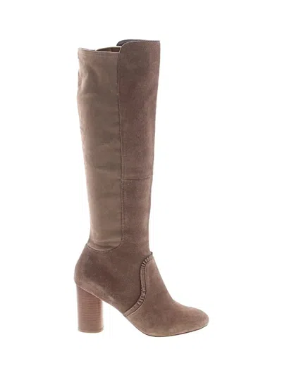 Pre-owned Sole Society Boots In Brown