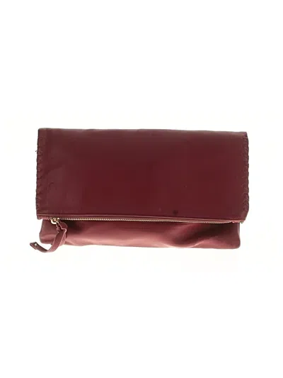 Pre-owned Sole Society Clutch In Burgundy