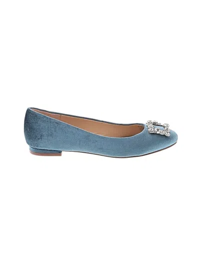Pre-owned Sole Society Flats In Blue
