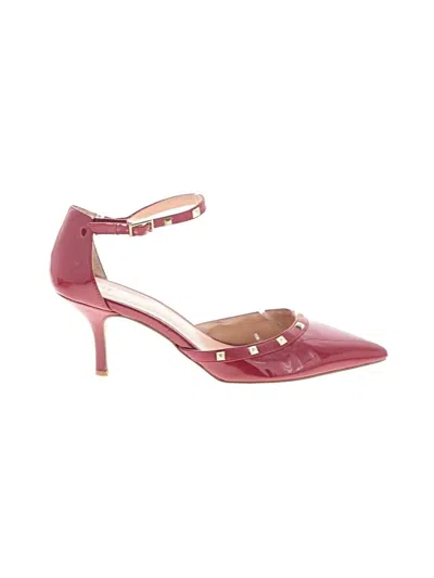 Pre-owned Sole Society Heels In Burgundy