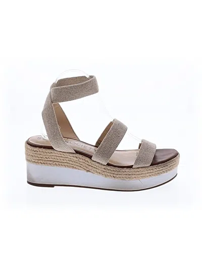 Pre-owned Sole Society Wedges In Tan