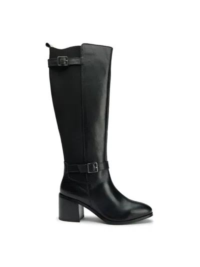 Sole Womens Gotta Elasticated Knee High Boots In Black