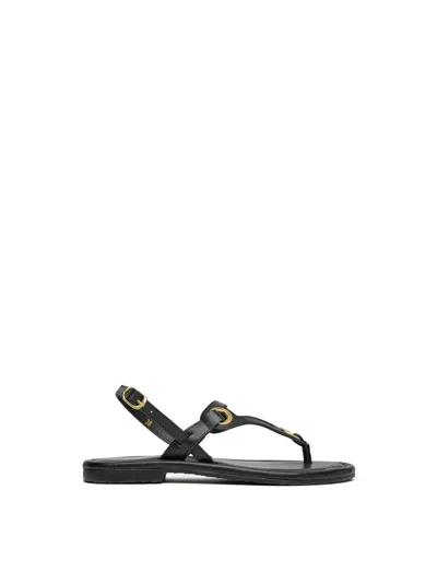 Sole Womens Lou Sandals In Black