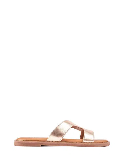 Sole Womens Noor Slide Sandals In Gold