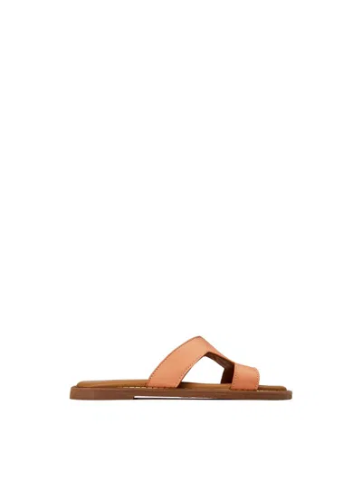 Sole Womens Noor Slide Sandals Orange