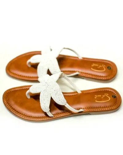 Sol’eart Women Starfish Sandal In White