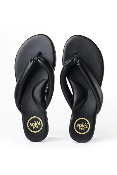 Solei Sea Gisel Flip-flop Sandals In Black