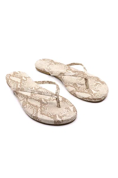 Solei Sea Indie Flip-flop Sandals In Animal Print