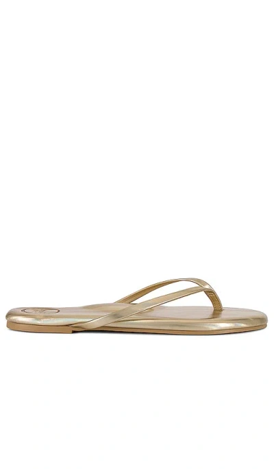 Solei Sea Indie Sandal In Metallic Gold