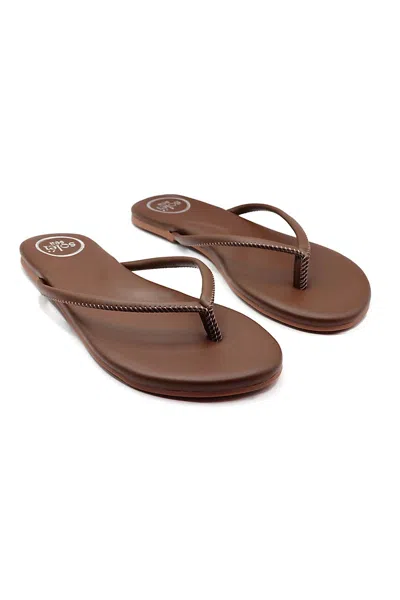 Solei Sea Vivie Flip-flop Sandals In Brown