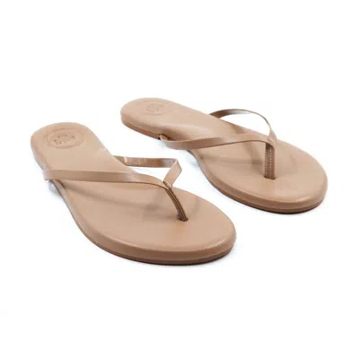 Solei Sea Women's Indie Flip Flop In Nude In Brown