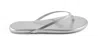 Solei Sea Women's Indie Flip Flops In Metallic Silver