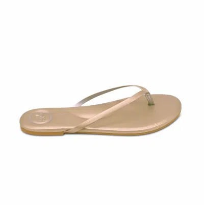 Solei Sea Women's Indie Glitter Flip Flops In Champagne In Neutral