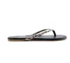 Solei Sea Women's Indie Leopard Sandals In Black In Black
