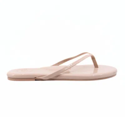 Solei Sea Women's Indie Sandals In Buff Patent In Transparent