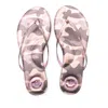 Solei Sea Women's Indie Sandals In Camo Metallic Gold & Lilac In Multi