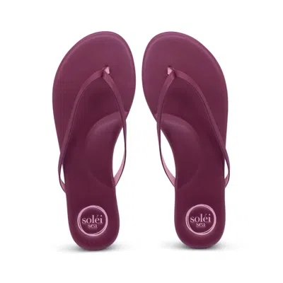 Solei Sea Women's Indie Sandals In Claret With Pink In Multi