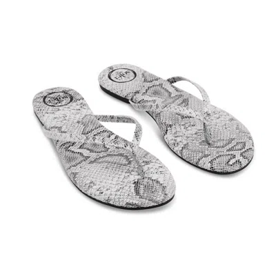 Solei Sea Women's Indie Sandals In Light Grey Python In Multi