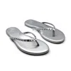 Solei Sea Women's Indie Soho Silver With Studs Flip Flop In Silver
