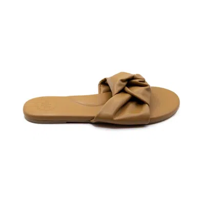 Solei Sea Women's Nottie Slide Sandal In Desert Sand In Multi
