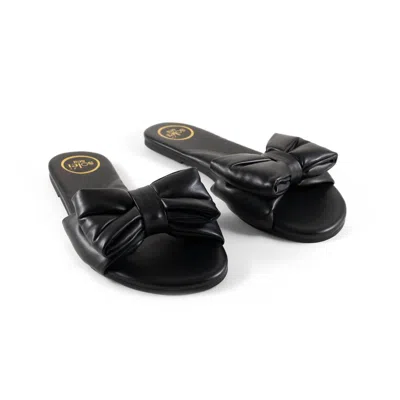 Solei Sea Women's Rafie Bow Slide In Black