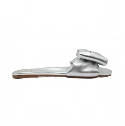 Solei Sea Women's Rafie Sandals In Metallic Silver In Gray