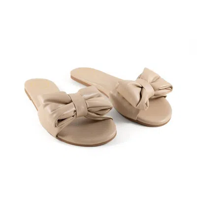 Solei Sea Women Solei Rafie Bow Slide Sandal In Bistro In Multi