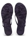 Solei Sea Women's Vegan Slip-on Sandal In Black Camo/metallic Noir In Multi
