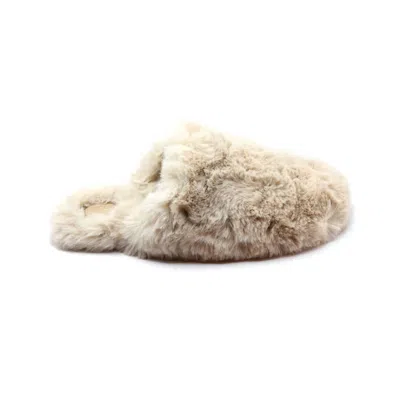 Solei Sea Women's Wrigley Fur Slipper In Cream In Neutral