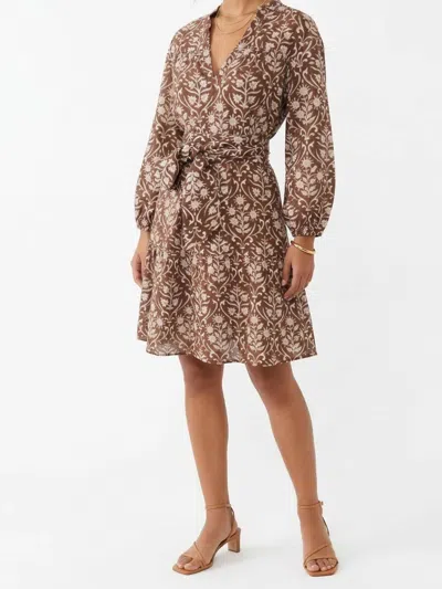 Soleil De Mer Martin Mini Dress In Brown