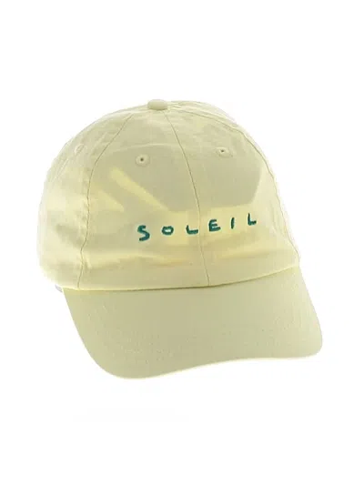 Pre-owned Soleil Soleil Baseball Cap In Yellow