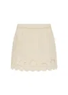 Soleil Soleil Connie Mini Skirt Serpentine Broderie