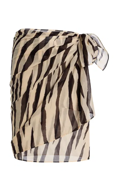 Soleil Soleil Exclusive La Isla Petite Pareo In Animal Print