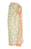Soleil Soleil Exclusive Riviera Cotton Square Pareo In Multi