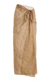 Soleil Soleil Square Pareo In Brown