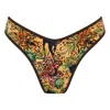 Soleil State Women's Brown / Yellow Soleil Sauvage - V Cheeky Bottoms In Multi