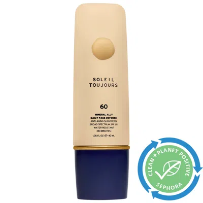 SOLEIL TOUJOURS DAILY DEFENSE MOISTURIZER MINERAL SPF 60 WITH VITAMIN C 1.3 OZ / 40 ML