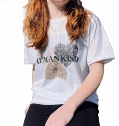 Soleinspire Human Kind Tee In White In Gray