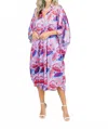 Solelia Spode Caftan Dress In Multi In Multi