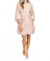 Solelia Wedgewood Dress In Peach Dust
