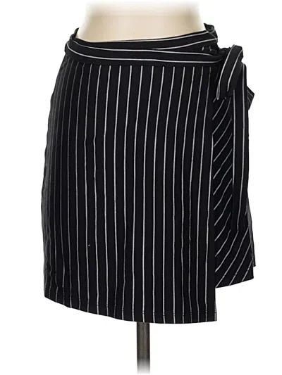 Pre-owned Solemio Formal Skirt In Black