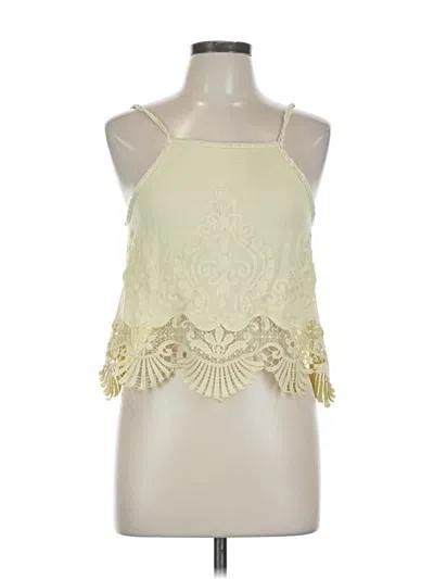 Pre-owned Solemio Sleeveless Blouse In White