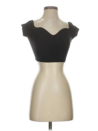 Pre-owned Solemio Tube Top Black Strapless Neckline Tops