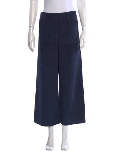 Pre-owned Soler Wide Leg Pants In Blue