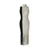 Solgo Atelier Women's Black / Grey Elleann Cashmere Dress Gray In Black/grey