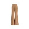 Solgo Atelier Women's Brown Martha Crepe Pant In Brown